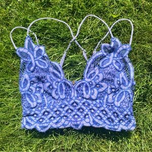 Free People Adella Lace Bralette NWOT